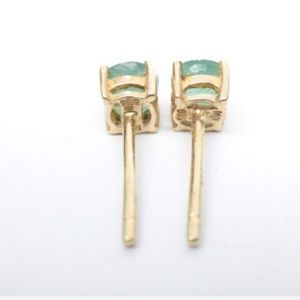 14k emerald earings
